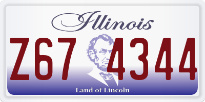 IL license plate Z674344