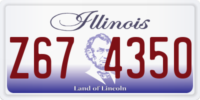 IL license plate Z674350