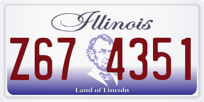 IL license plate Z674351