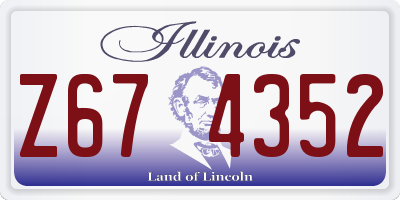 IL license plate Z674352