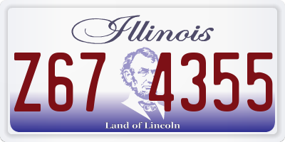 IL license plate Z674355