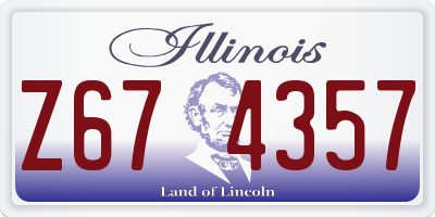 IL license plate Z674357