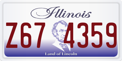 IL license plate Z674359