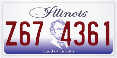 IL license plate Z674361