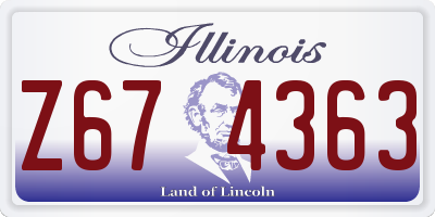 IL license plate Z674363