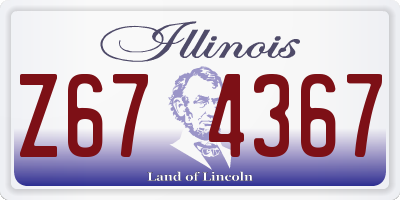 IL license plate Z674367