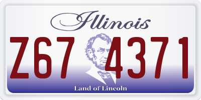 IL license plate Z674371