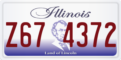 IL license plate Z674372