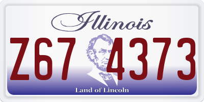 IL license plate Z674373