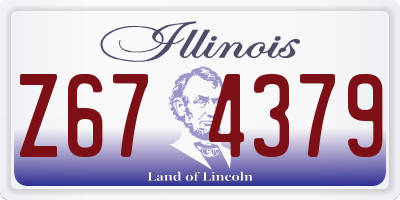IL license plate Z674379
