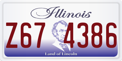 IL license plate Z674386