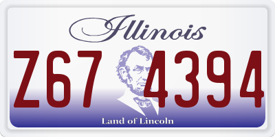 IL license plate Z674394