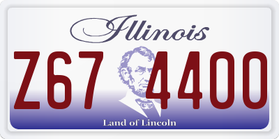 IL license plate Z674400