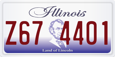 IL license plate Z674401