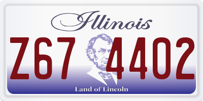 IL license plate Z674402