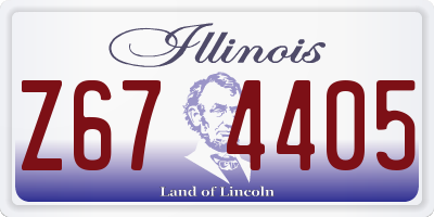 IL license plate Z674405