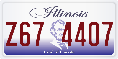 IL license plate Z674407