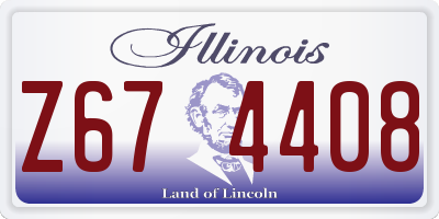 IL license plate Z674408