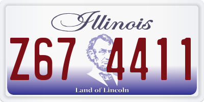 IL license plate Z674411