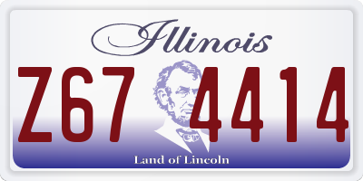 IL license plate Z674414