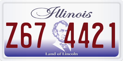IL license plate Z674421