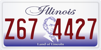 IL license plate Z674427