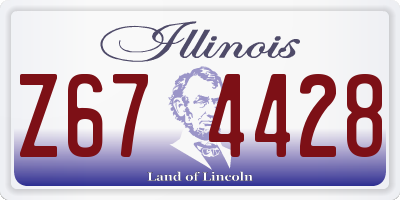 IL license plate Z674428