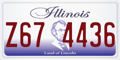 IL license plate Z674436