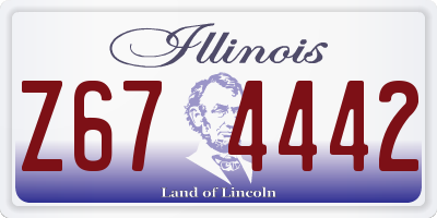 IL license plate Z674442