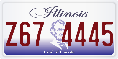 IL license plate Z674445