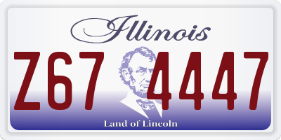 IL license plate Z674447