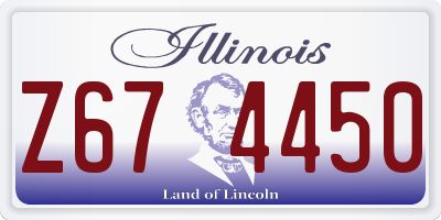 IL license plate Z674450