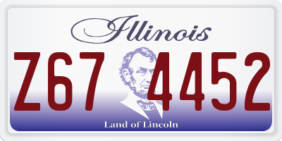 IL license plate Z674452