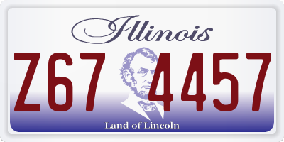 IL license plate Z674457