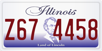 IL license plate Z674458