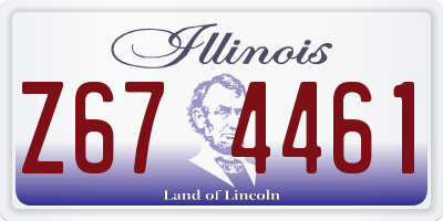 IL license plate Z674461