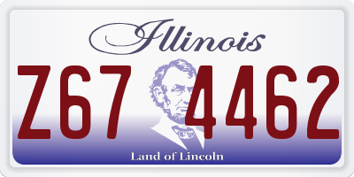 IL license plate Z674462