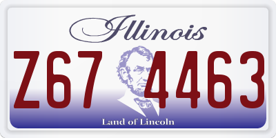 IL license plate Z674463