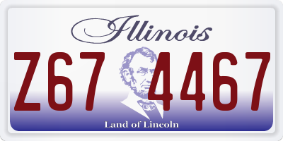 IL license plate Z674467
