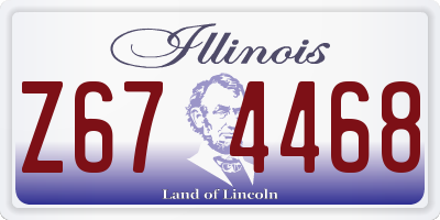 IL license plate Z674468