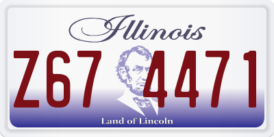 IL license plate Z674471