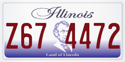 IL license plate Z674472