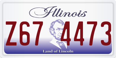 IL license plate Z674473