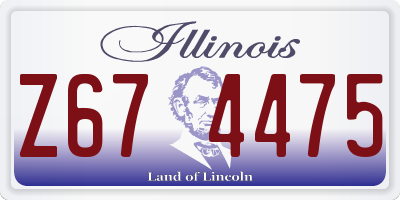 IL license plate Z674475