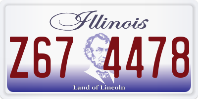 IL license plate Z674478