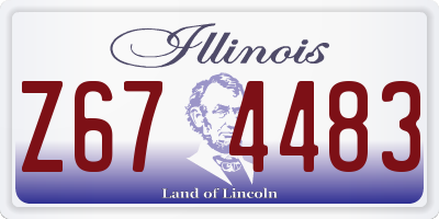 IL license plate Z674483