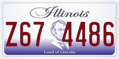 IL license plate Z674486