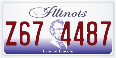 IL license plate Z674487