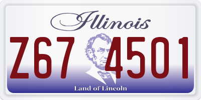 IL license plate Z674501