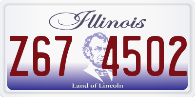 IL license plate Z674502